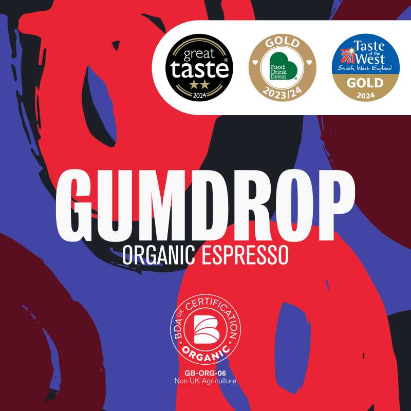 Gumdrop bag, The Devon Coffee Company